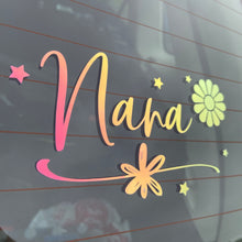 Load image into Gallery viewer, Nana Daisy Car Decal, Colors Change In The Sun
